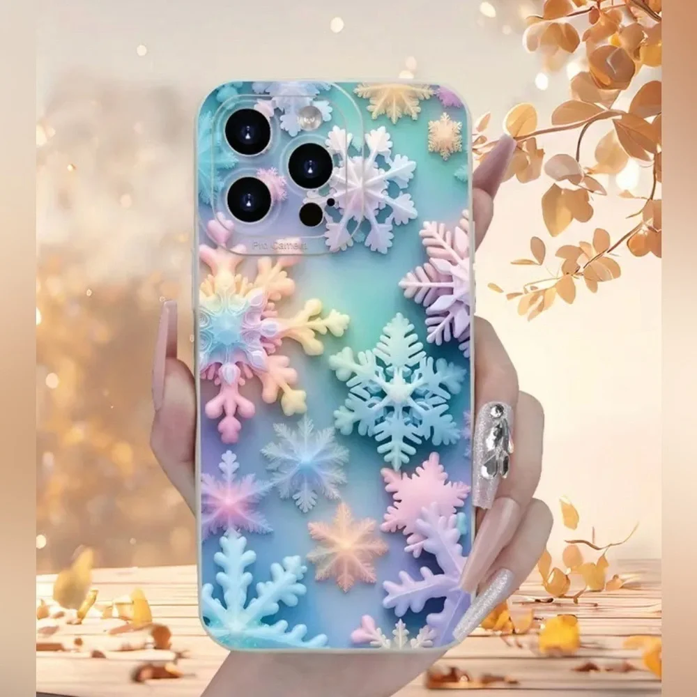 IPhone 14 Max Pro Snowflake Cell Phone Case NWT